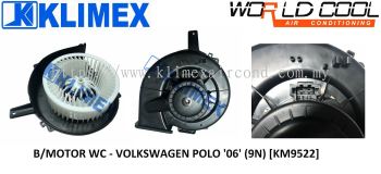 BLOWER MOTOR WORLDCOOL - VOLKSWAGEN POLO ' 06 ' ( 9N ) [ KM9522 ]