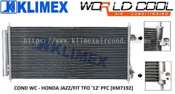 CONDENSER WORLDCOOL - HONDA JAZZ / FIT TFO ' 12 ' PFC [ KM7192 ]