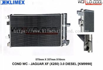 CONDENSER WORLDCOOL - JAGUAR XF ( X250 ) 3.0 DIESEL [ KM9998 ]