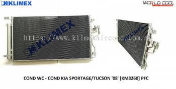 CONDENSER WORLDCOOL - KIA SPORTAGE / TUCSON ' 08 ' PFC [ KM8260 ]