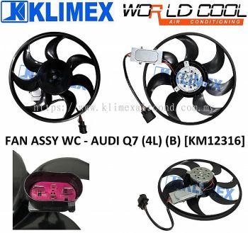 RADIATOR FAN MOTOR ASSY WORLDCOOL - AUDI Q7 ( 4L ) ( BIG ) [ KM12316 ]