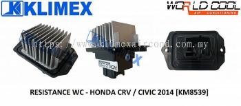 RESISTANCE REGULATOR COMPARMENT FAN WORLDCOOL - HONDA CRV T2A / CIVIC TRO ' 12 ' [ KM8539 ]