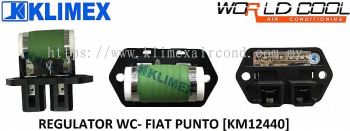 RESISTANCE RESISTOR REGULATOR INTERIOR BLOWER MOTOR WORLDCOOL- FIAT PUNTO [ KM12440 ]