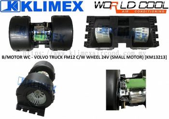 BLOWER MOTOR WORLDCOOL - VOLVO TRUCK FM12 COME WITH WHEEL 24V ( SMALL MOTOR ) [ KM13213 ]