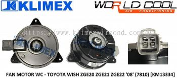 RADIATOR FAN MOTOR ASSY WORLDCOOL - TOYOTA WISH ZGE20 ZGE21 ZGE22 ' 08 ' ( 7810 ) [ KM13334 ]