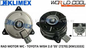 RADIATOR FAN MOTOR ASSY WORLDCOOL - TOYOTA WISH 2.0 ' 05 ' ( 7270 ) [ KM13333 ]