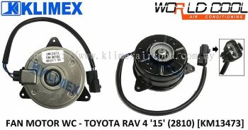 RADIATOR FAN MOTOR ASSY WORLDCOOL - TOYOTA RAV 4 ' 15 ' ( 2810 ) [ KM13473 ]