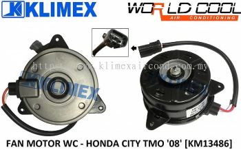 RADIATOR FAN MOTOR ASSY WORLDCOOL - HONDA CITY TMO ' 08 ' [ KM13486 ]