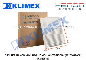 C_FILTER HANON - HYUNDAI IONIQ 1.6 HYBRID '18' (97133-G2000) [KM42813]