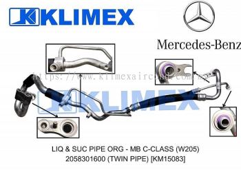 LIQ & SUC PIPE ORG - MB C-CLASS (W205) 2058301600 (TWIN PIPE) [KM15083]