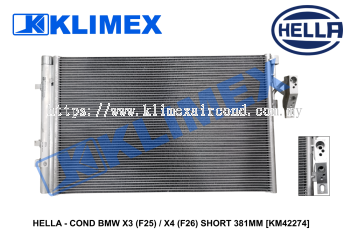 HELLA - COND BMW X3 (F25) _ X4 (F26) SHORT 381MM [KM42274]