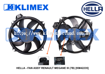 HELLA - FAN ASSY RENAULT MEGANE III (7B) [KM42235]