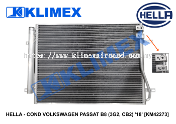 HELLA - COND VOLKSWAGEN PASSAT B8 (3G2, CB2) '18' [KM42273]