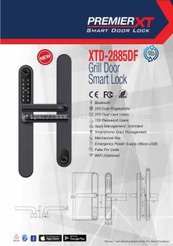 Premier XT Smart Door Lock XTD-2885 DF/NDF Grill Door Smart Lock