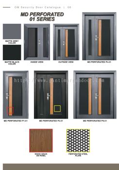 Security Door MD Perforated 01 Series