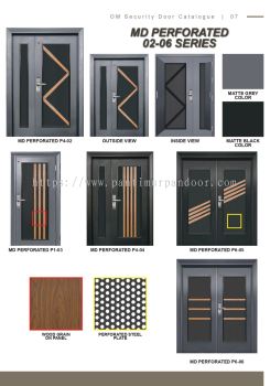 Security Door MD Perforated 02-06 Series