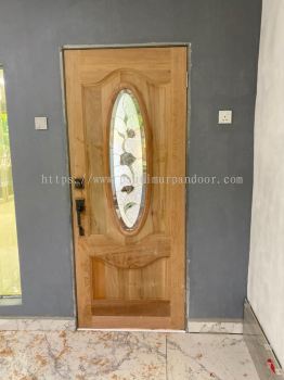 Wooden Door with glass