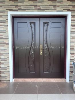 Wooden Door with glass