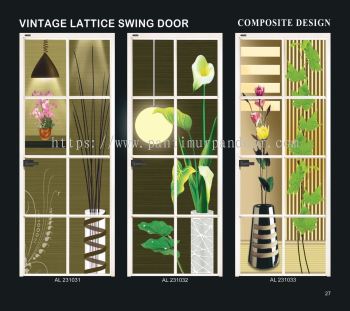 Artfibre Vintage Lattice Swing Door