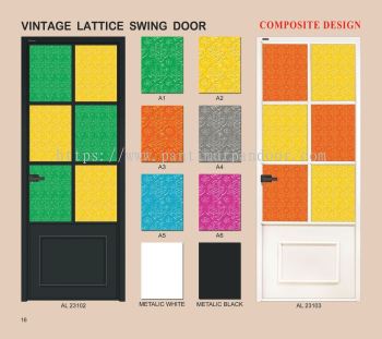 Artfibre Vintage Lattice Swing Door