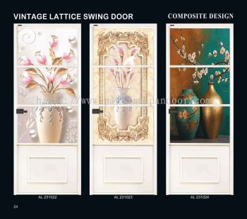 Artfibre Vintage Lattice Swing Door