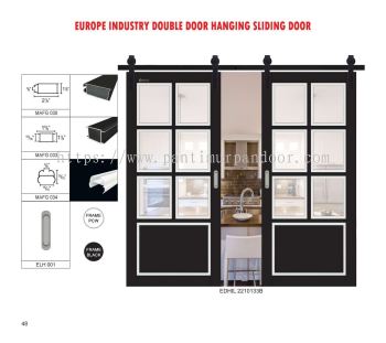 Artfibre Europe Industry Double Door Hanging Sliding Door