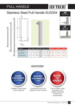 ESTECH Pull Handle Stainless Steel