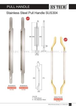 ESTECH Pull Handle Stainless Steel & Gold