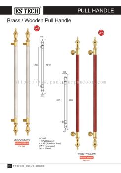 ESTECH Pull Handle Gold & Wood