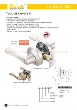 Ex-Loc Tubular Leverset