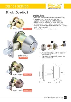 Ex-Loc Single Deadbolt