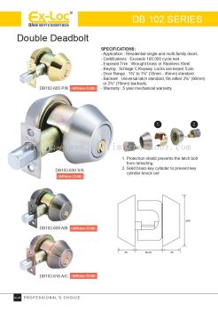 Ex-Loc Double Deadbolt