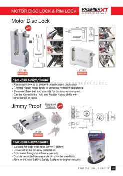 Premier XT Motor Disc Lock & Rim Lock