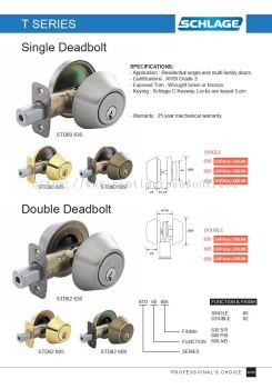 SCHLAGE Deadbolt