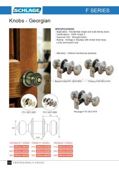 SCHLAGE Knobs