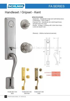 SCHLAGE Gripset