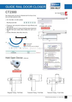 TESA Guide Rail Door Closer