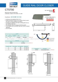 TESA Guide Rail Door Closer