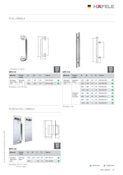 Hafele Pull Handle Stainless Steel