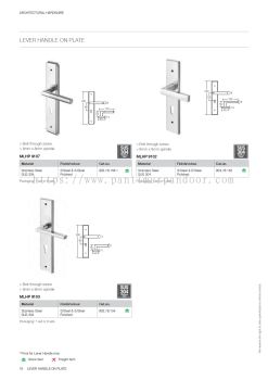 Hafele Lever Handle Stainless Steel