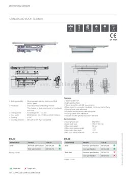 Hafele Concealed Door Closers