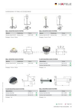 Hafele Fitting Accessories (Door Stopper) 