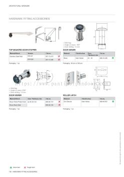 Hafele Fitting Accessories (Door Stopper / Door Viewer / Roller Latch) 