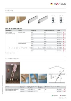 Hafele Door Seal / Fold-Away Ladder