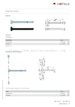 Hafele Panic Exit Device