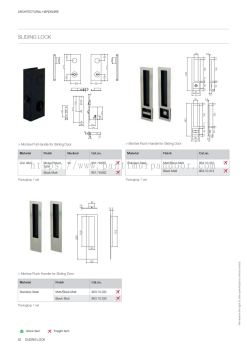 Hafele Sliding Lock Stainless Steel / Matt Black