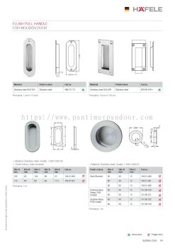 Hafele Flush Pull Handle (For Wooden Door Only)