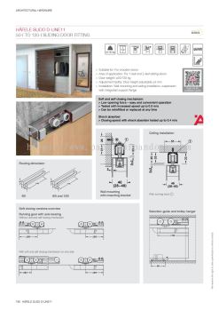 Hafele Sliding Door Fittings