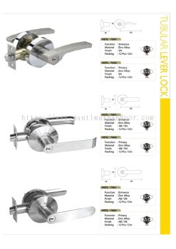 HOSO Tubular Lever lock