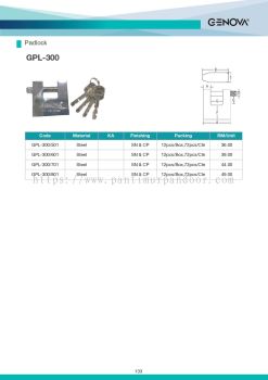 Genova Pad Lock